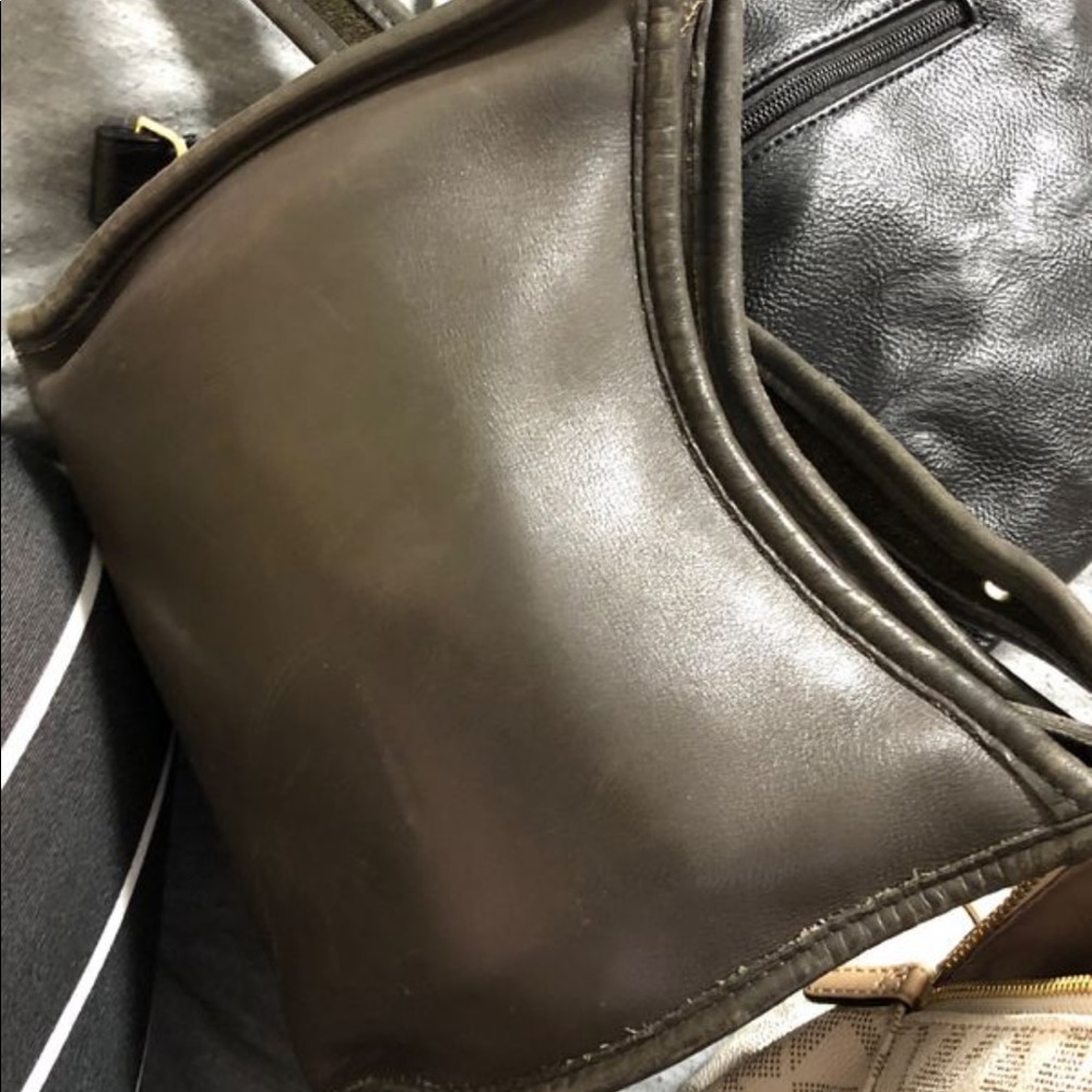 Coach brown leather purse